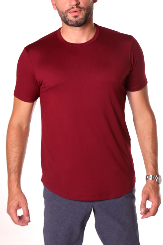 The Barenaked Tee - Burgundy