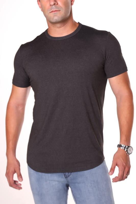The Barenaked Tee - Charcoal